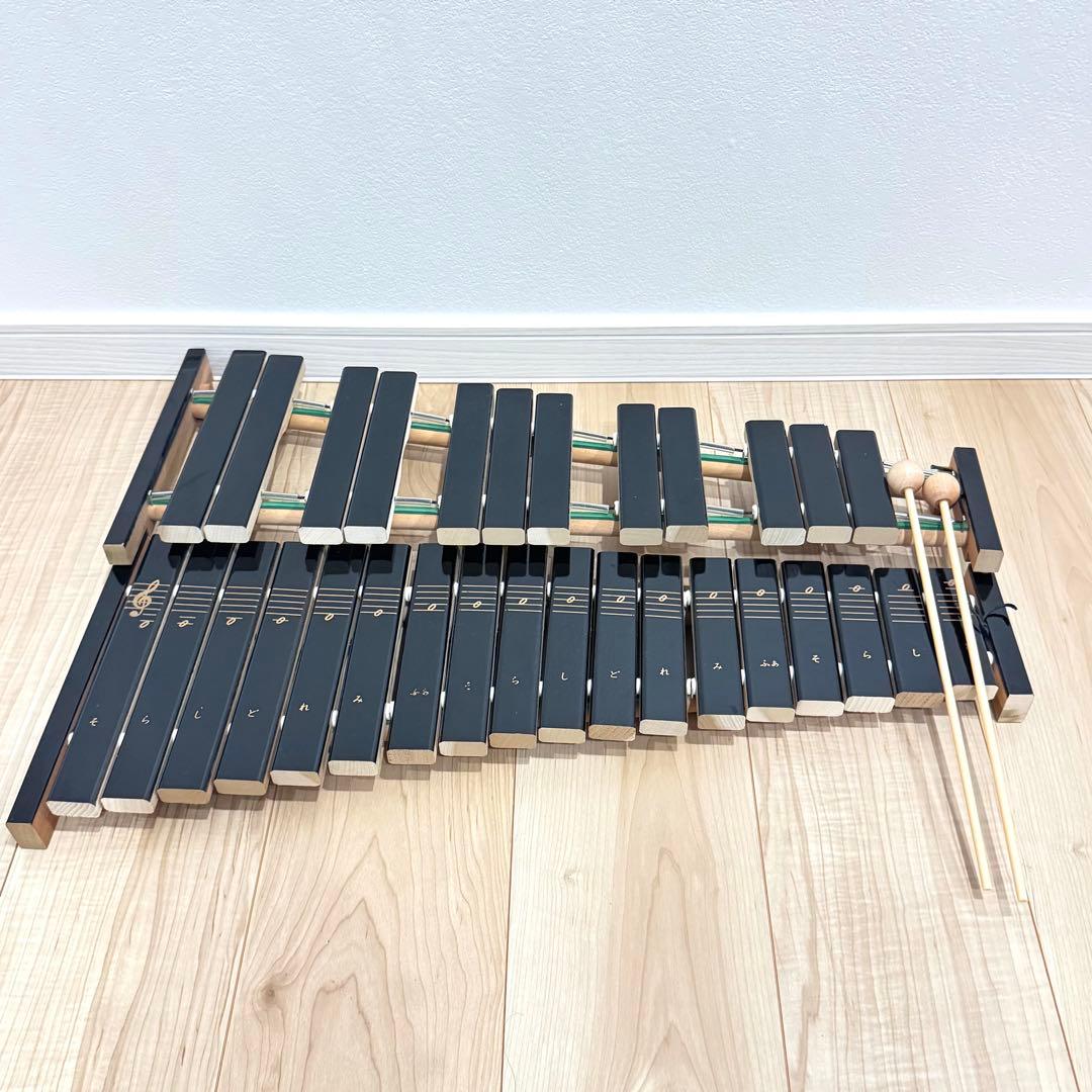 【ほぼ未使用】　YAMAHA 卓上木琴　No.185 シロフォン　30音