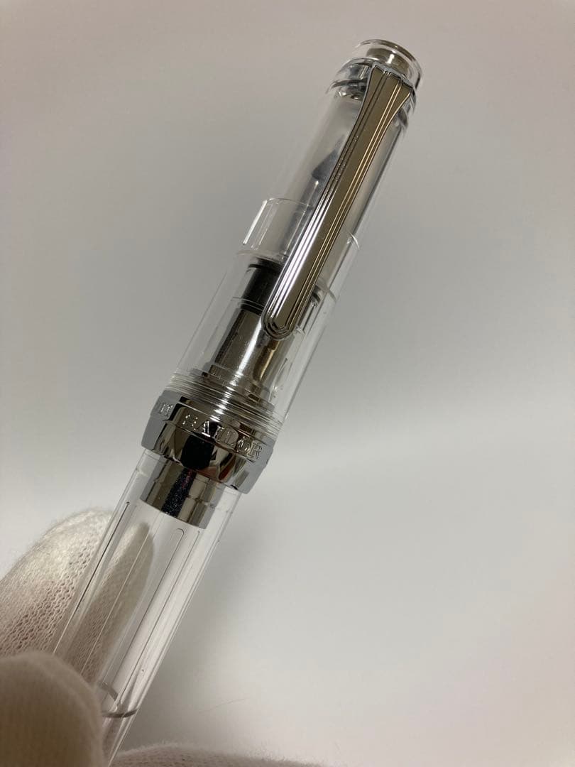 セーラー万年筆｜プロフェッショナルギア21金｜シルバー×透明モデル｜MF（中細）