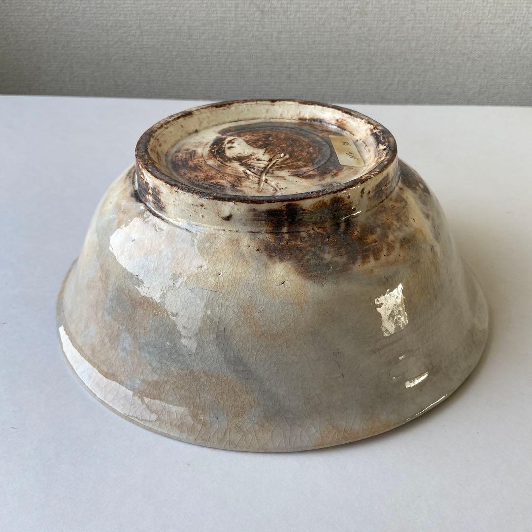 河村又次郎　櫛目文　鉢　其中窯　共箱共布