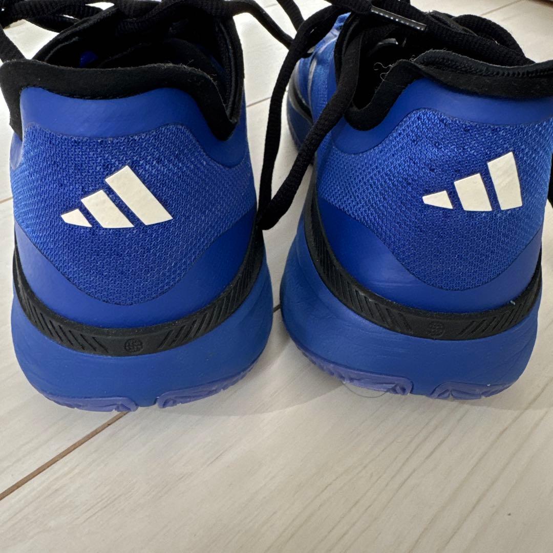 1回着用　箱アリ adidas バスケットボールシューズ 青 US 10.5