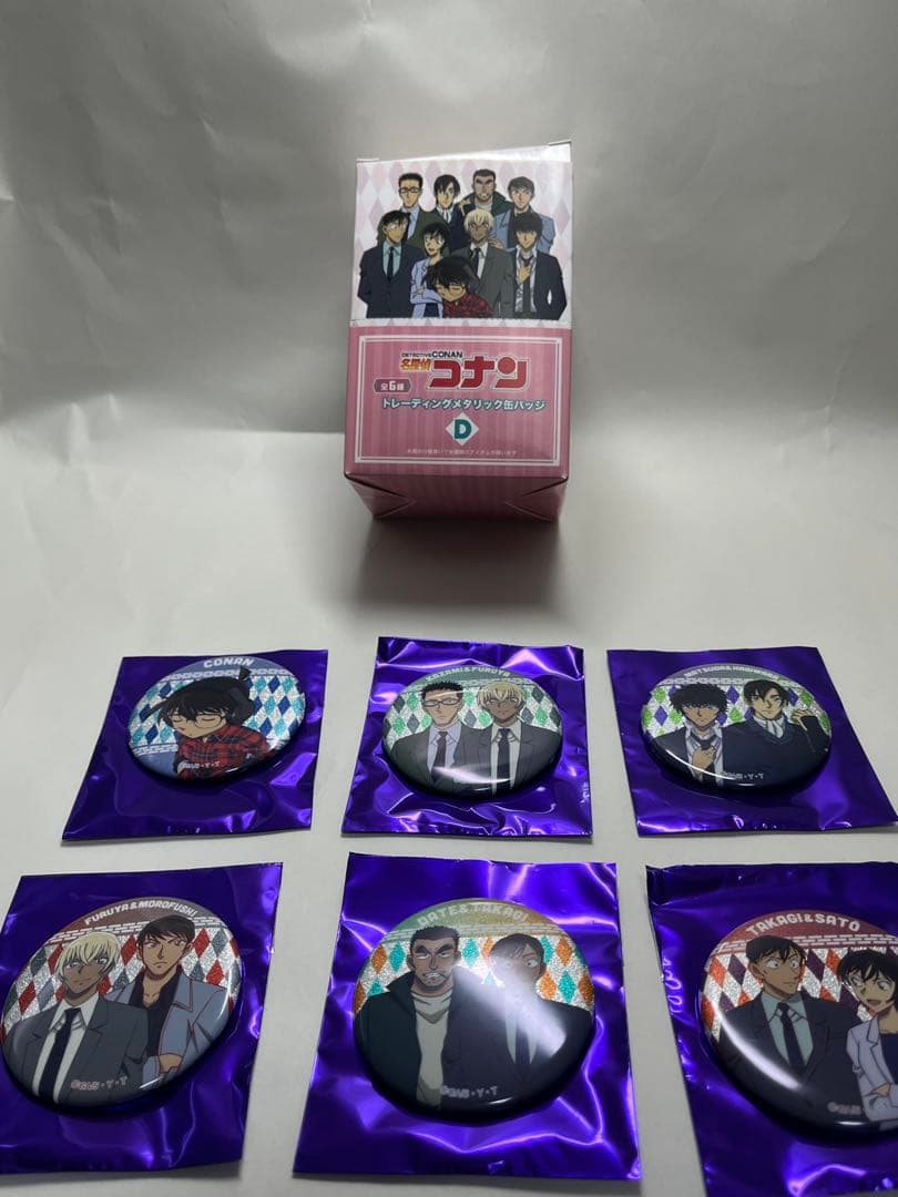 名探偵コナン トレーディングメタリック缶バッチ　全24個
