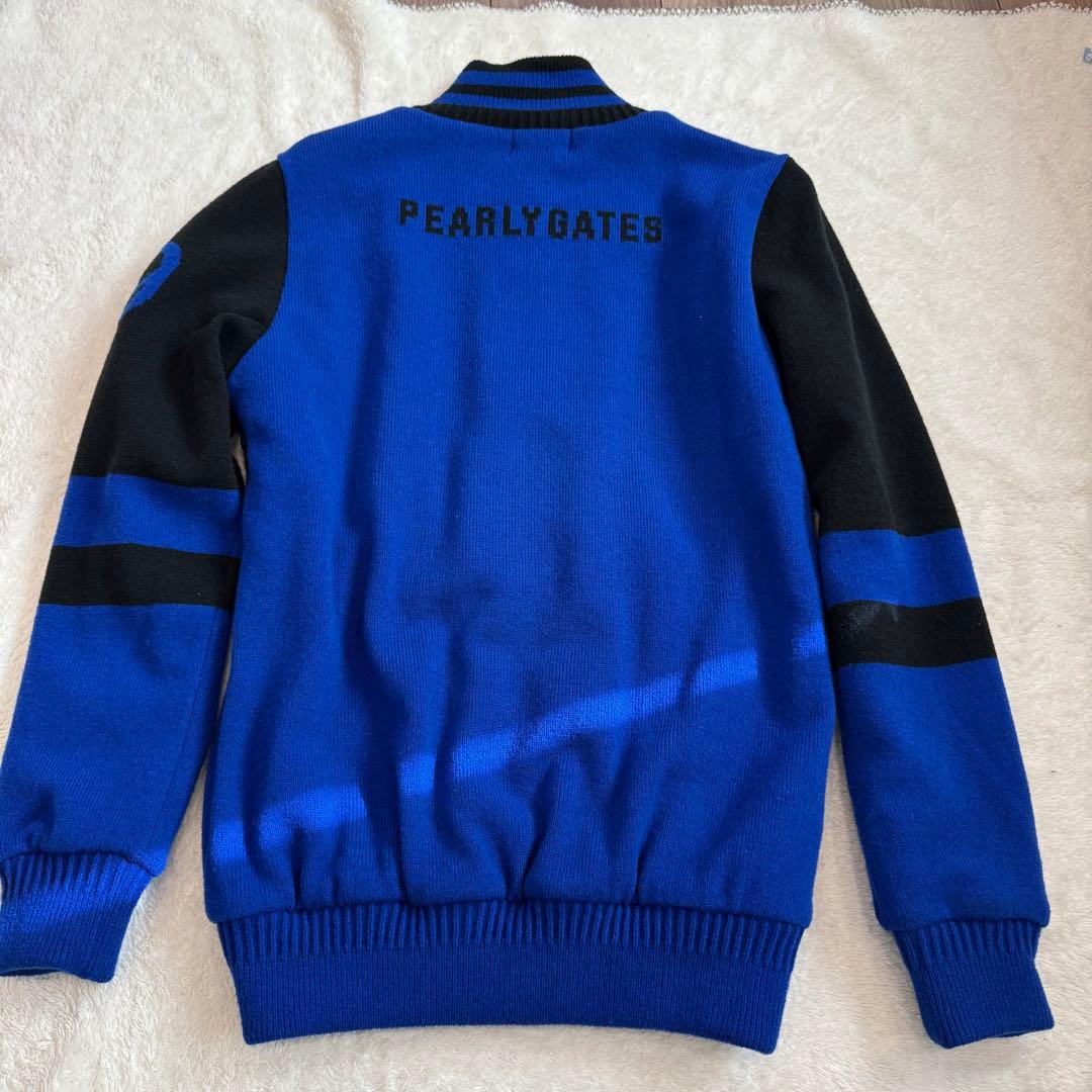 メリオダス　　【パーリーゲイツ】　美品ジジャケット　ブルー　サイズ4 蓄熱