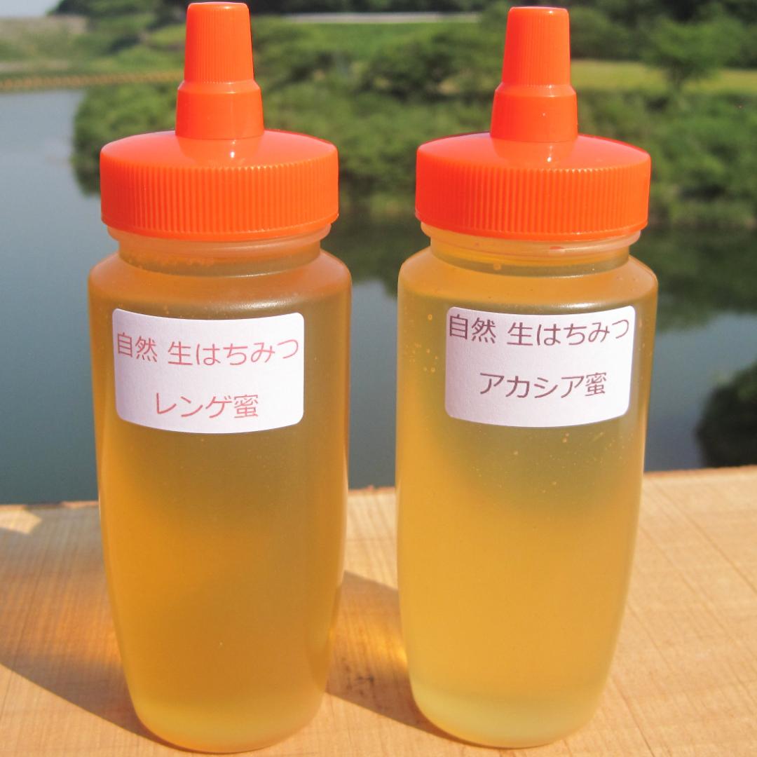✡️アカシア蜂蜜５本&レンゲ蜂蜜蜜５本　生はちみつ　非加熱ハチミツ