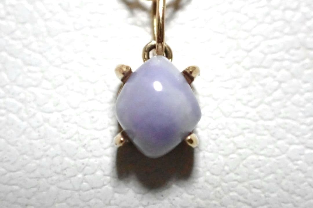 糸魚川翡翠　姫川　ラベンダー　10金　ペントップ　送料無料