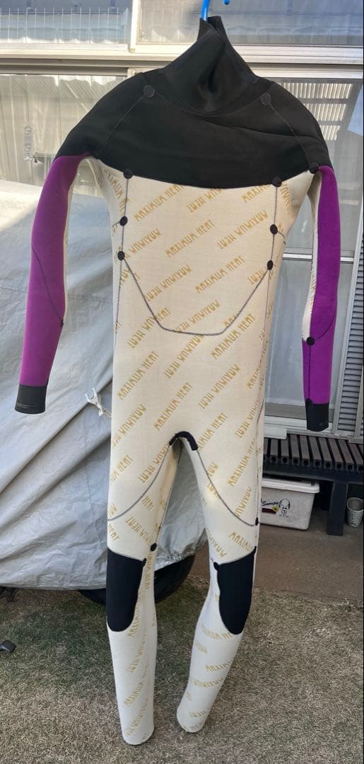 美品　5×3㎜セミドライ　ロングチェストジップ　XXLB