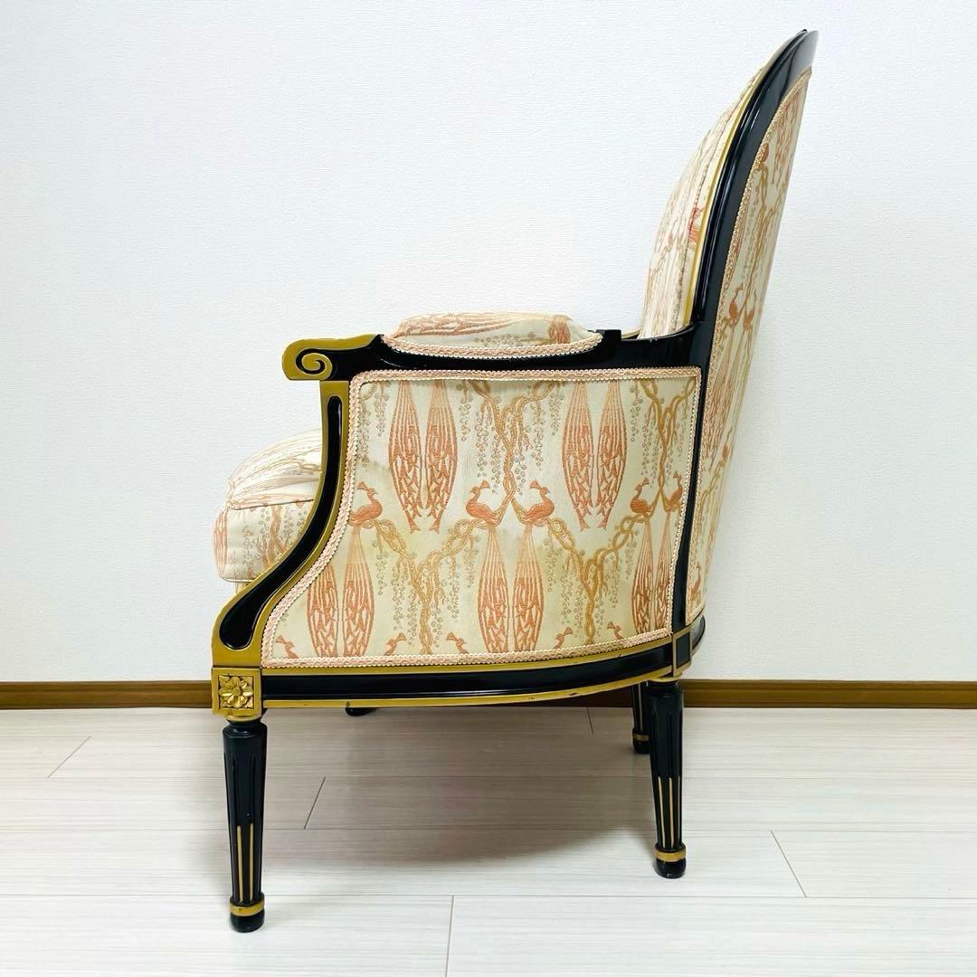 最高級　メローニフランチェスコ　ロココ様式　一人掛けチェア　イタリア製