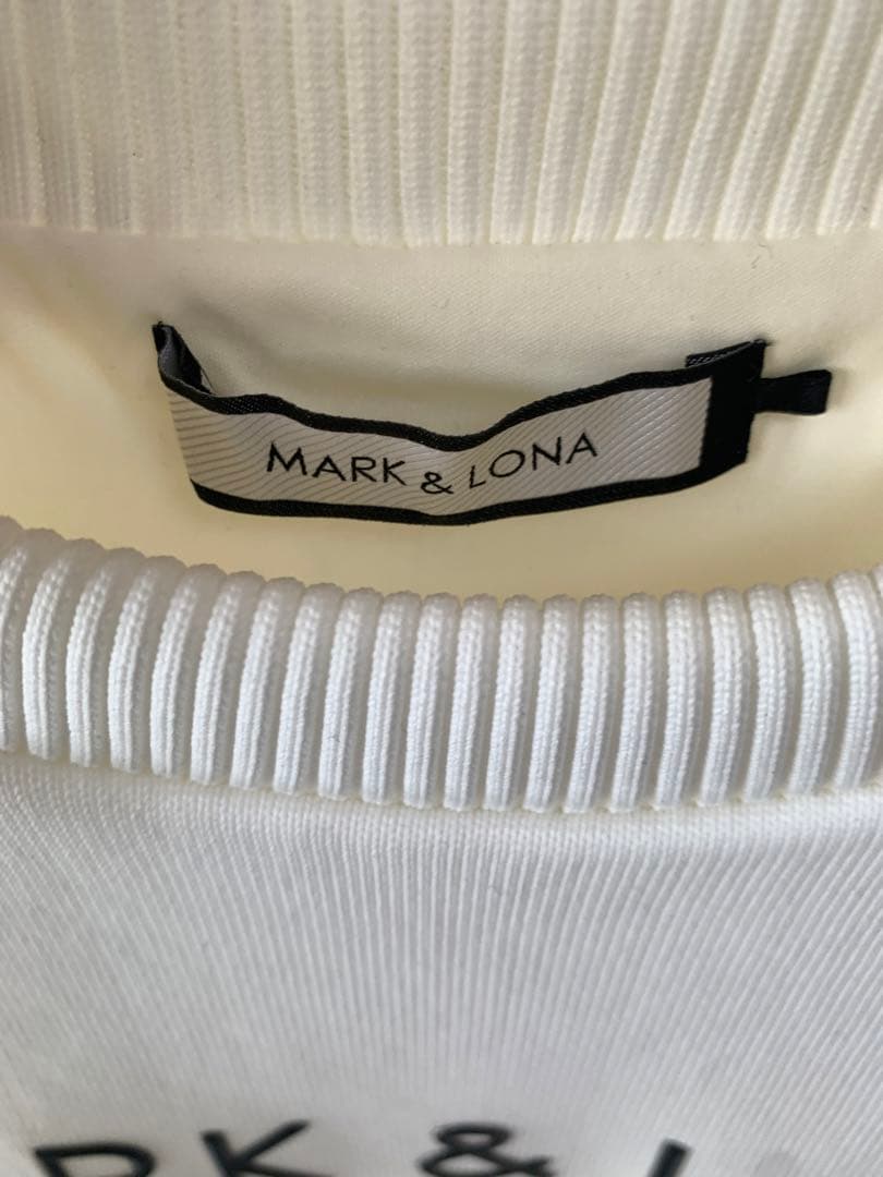 MARK & LONA ホワイト 長袖トレーナー