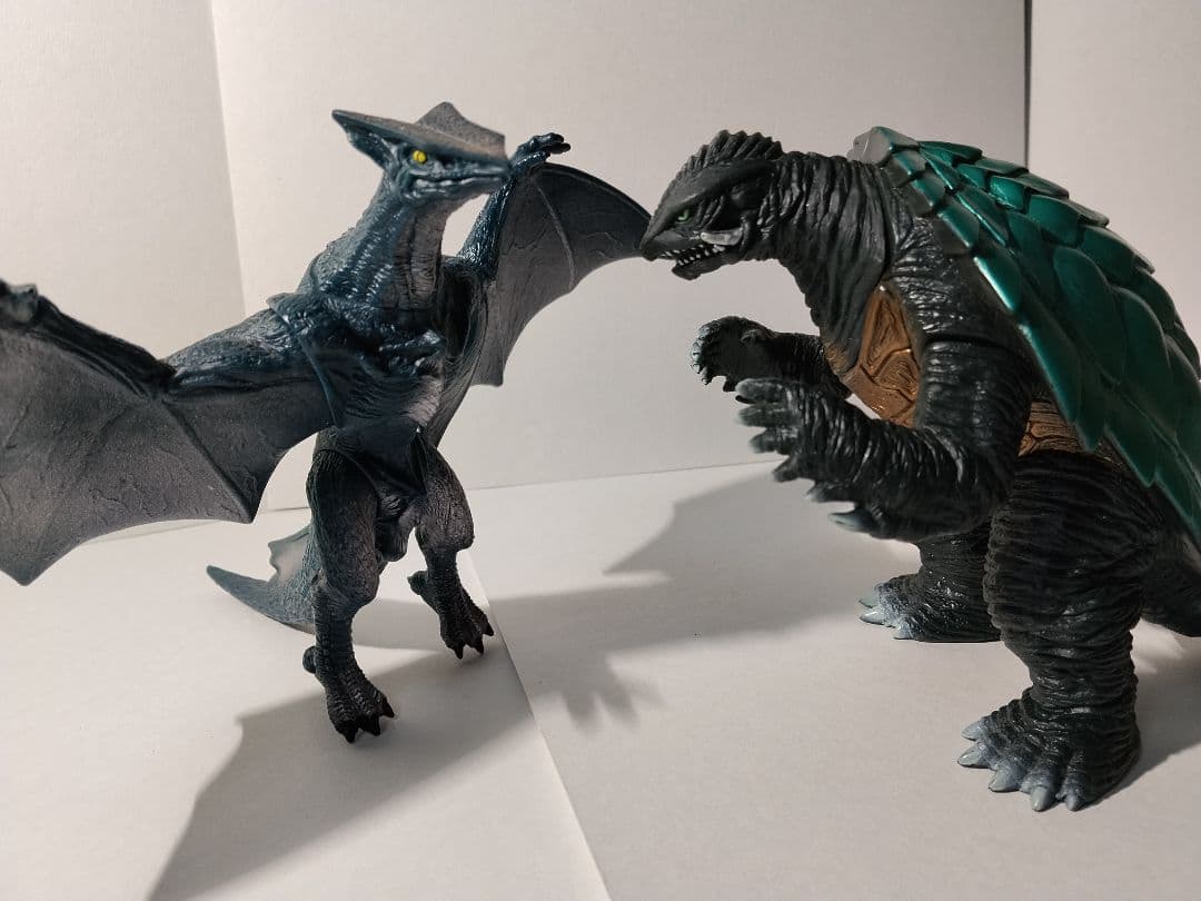 バンダイ、ソフビ、ガメラコレクション