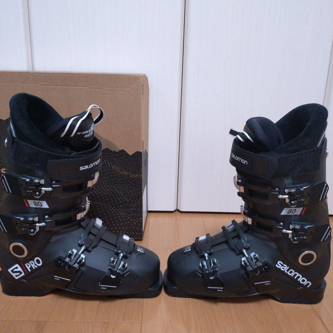 美品　Salomon S Pro 80 スキーブーツ 黒　26〜26.5cm