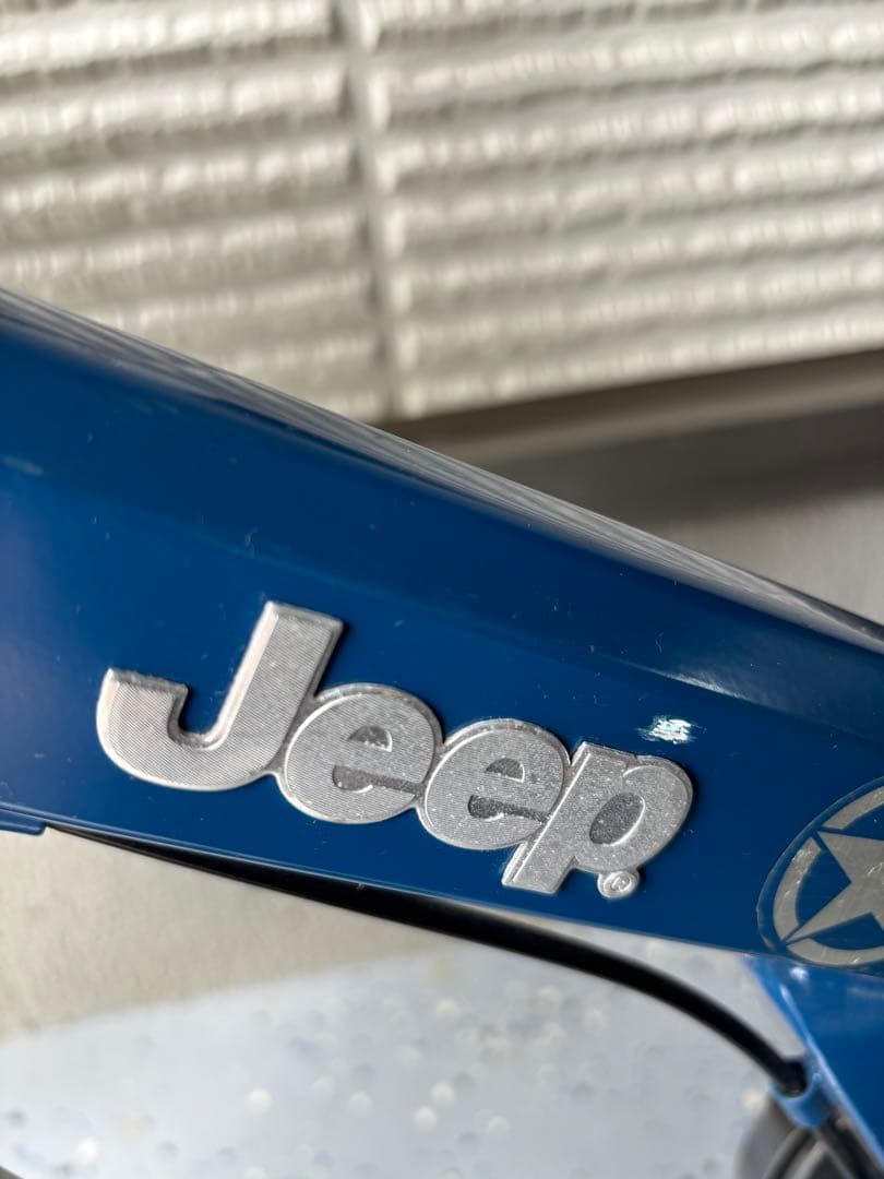 Jeep 送料込み キッズ自転車 青 バスケット付き さいたま市