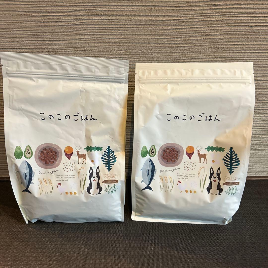 このこのごはん ドライフード 1kg 2袋セット