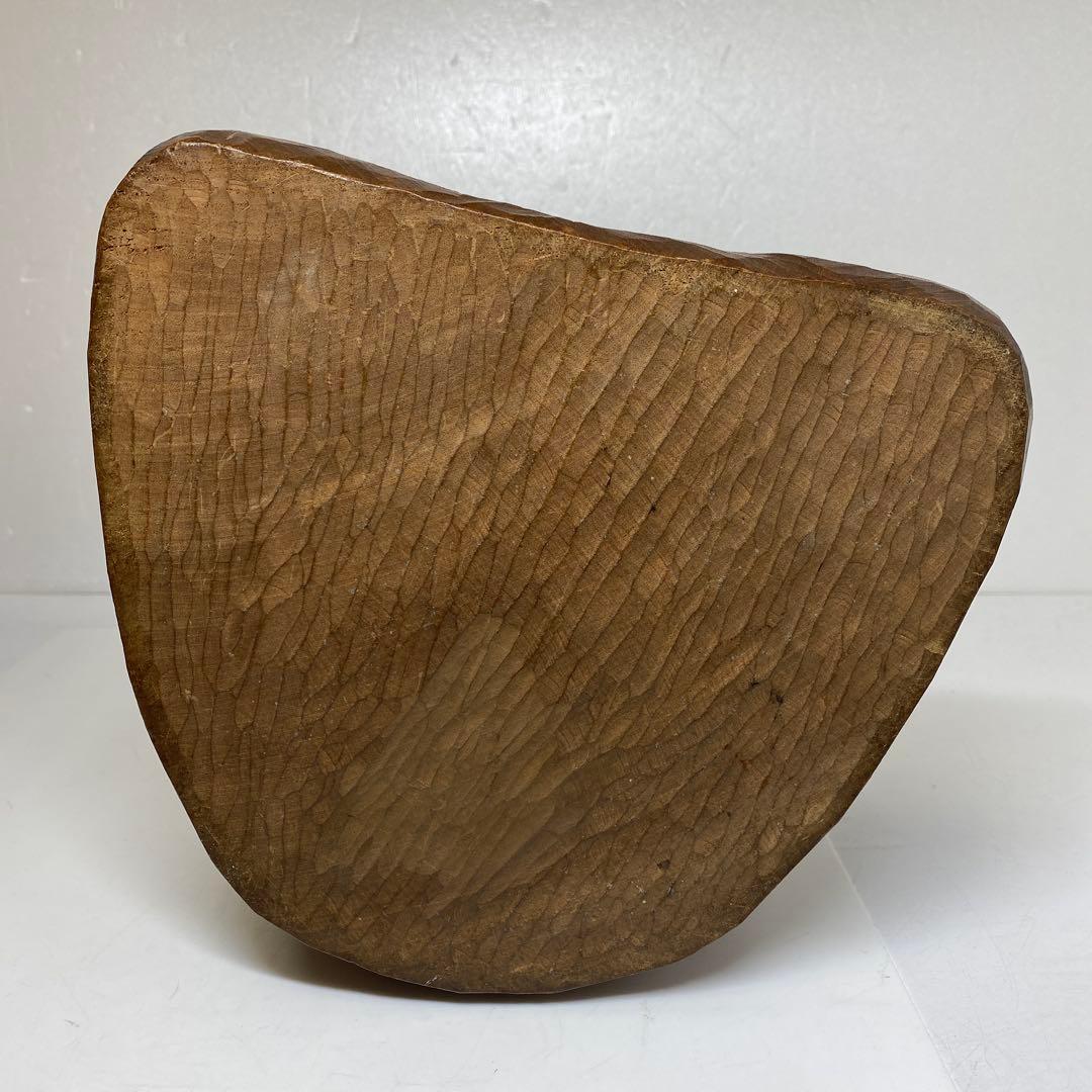 山﨑朝雲 木彫 達摩 置物 共箱 高さ28cm 東キ7-0917☆2F