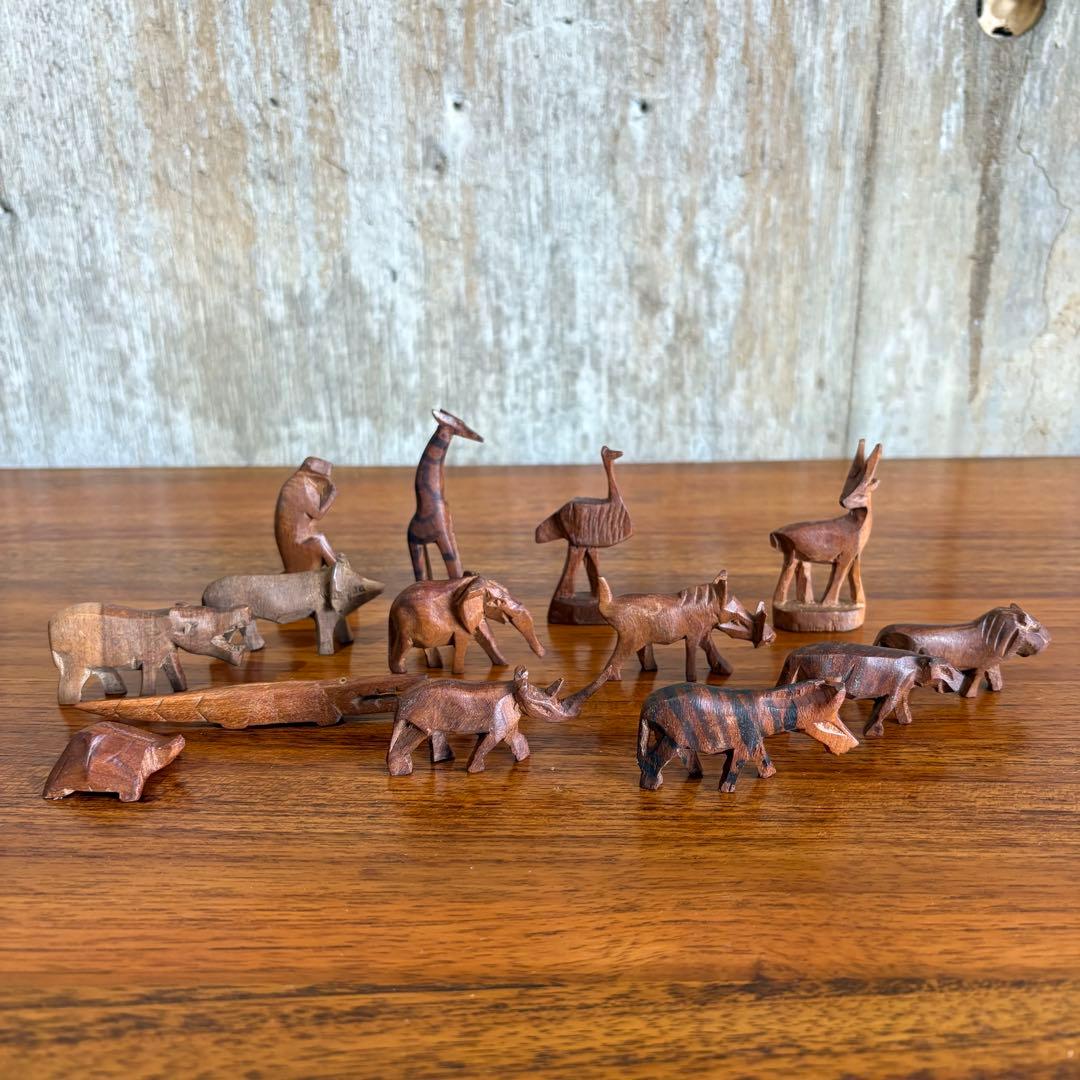 ヴィンテージ プリミティブアート アフリカ民藝 木彫り アニマルオブジェ　まとめ