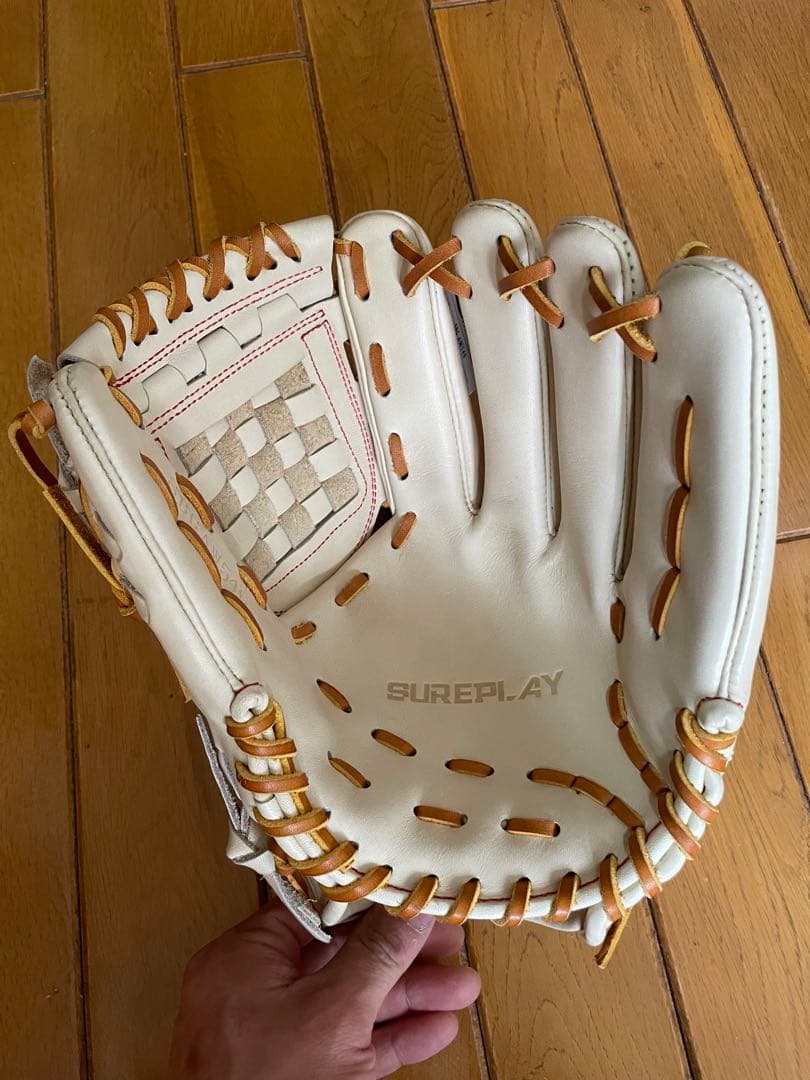 SUREPLAY 硬式グローブ 内野手　キャメル　【型付け済み】