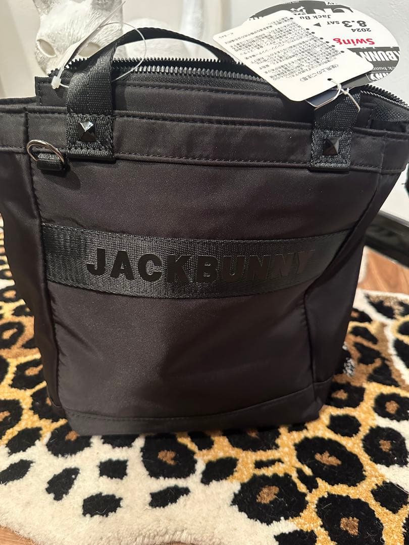JACK BUNNY ブラック トートバッグ