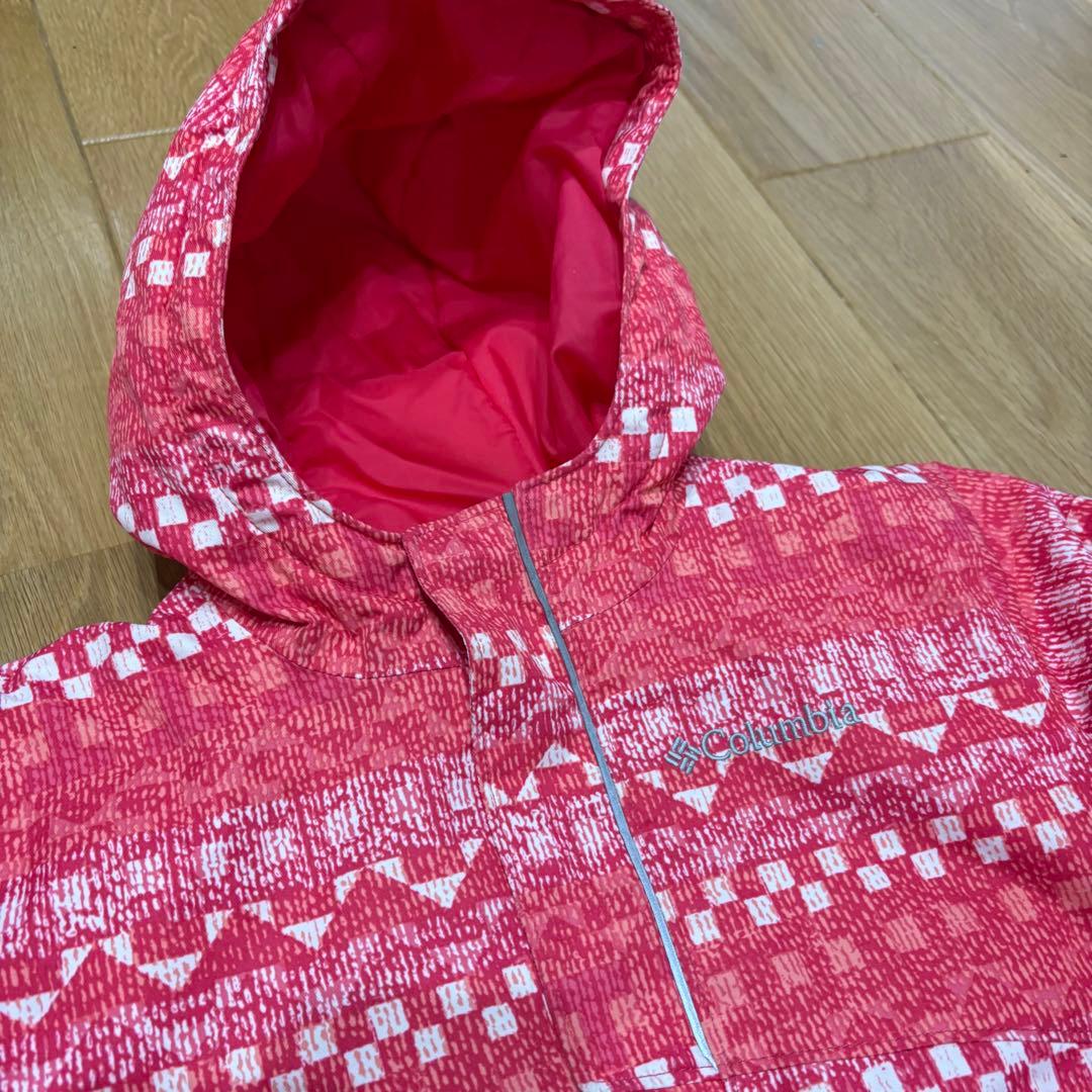 【美品】コロンビア キッズ スキーウェア 上下セット XXS 110cm ピンク