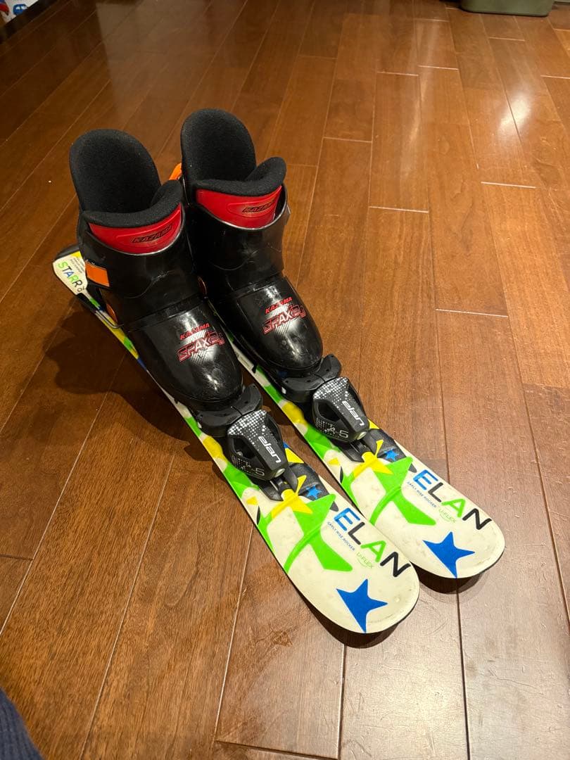 子供用スキーセット　板UFLEX STAR70とブーツ カザマSPAX 3J