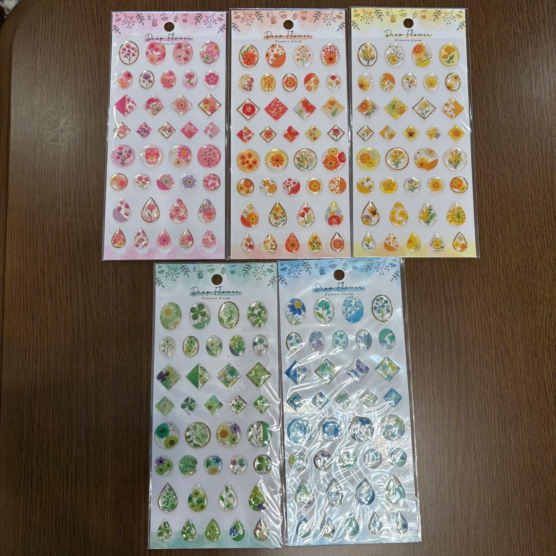 シール まとめ売り（ボンボンドロップ、タイル、ちいかわ、キラキラ、食べ物、花）