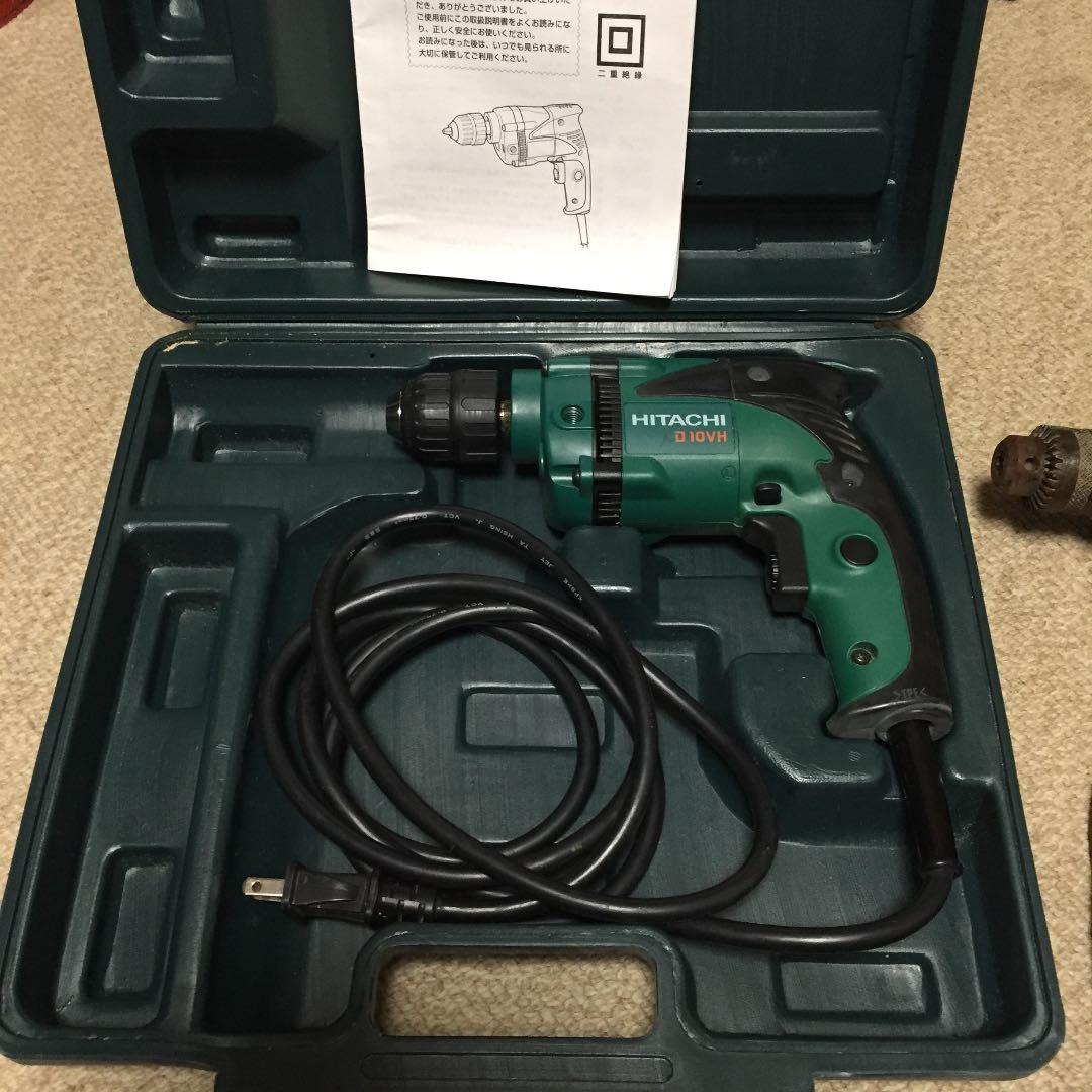 日立深切り丸ノコと美品 日立 100v ドリル キーレスチャック