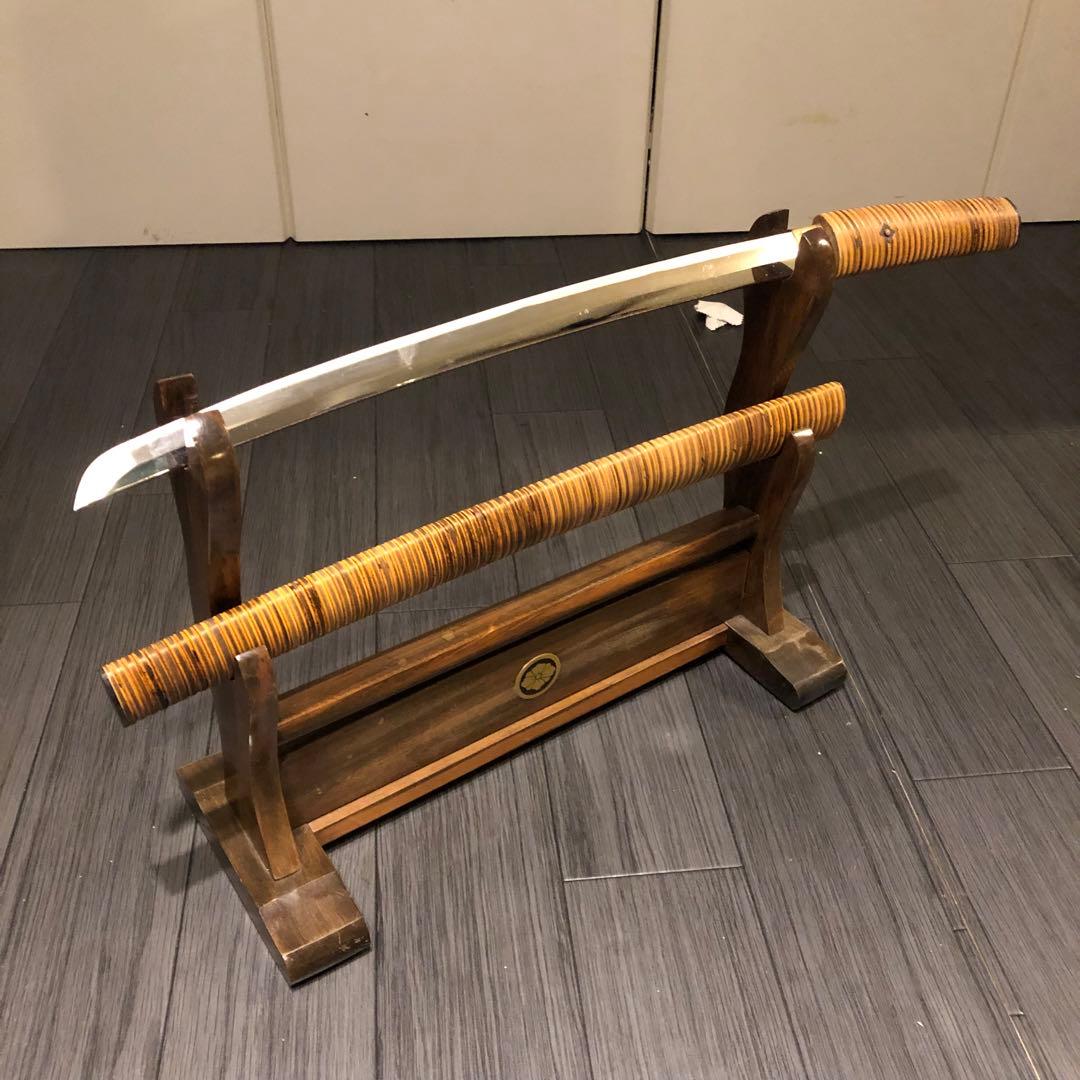 高級美術居合刀剣　籐巻造り　高級居合刀　小太刀　脇差　模造刀　名刀