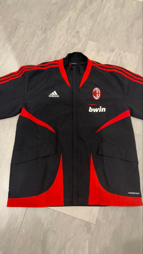 00's adidas製 ACミラン ナイロンジャケット メンズXL上下