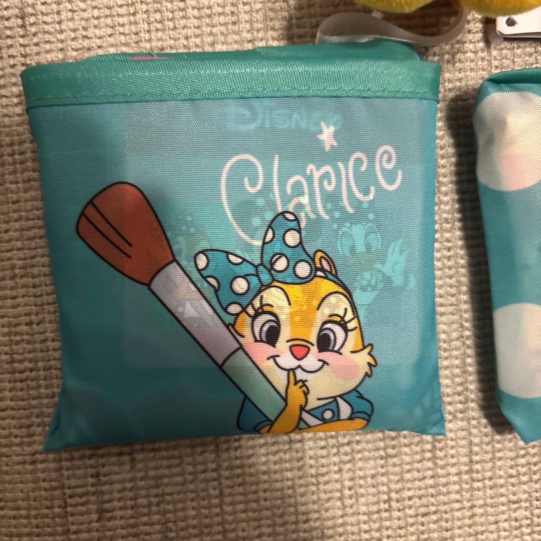 ディズニー マスコット　エコバッグ2種　クラリス　3点セット ナムコ限定