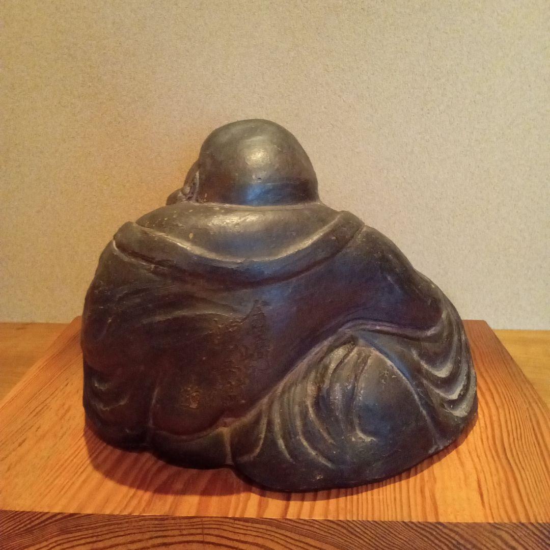 【希少作】 古 楽山焼　床飾 「 布袋象 」　権兵衛 作