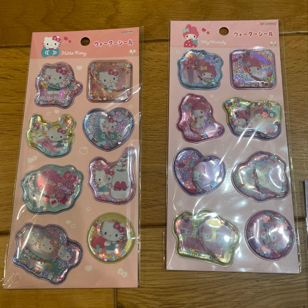 シールまとめ売り　ハローキティ　サンリオ ボンボンドロップシール　4枚セット