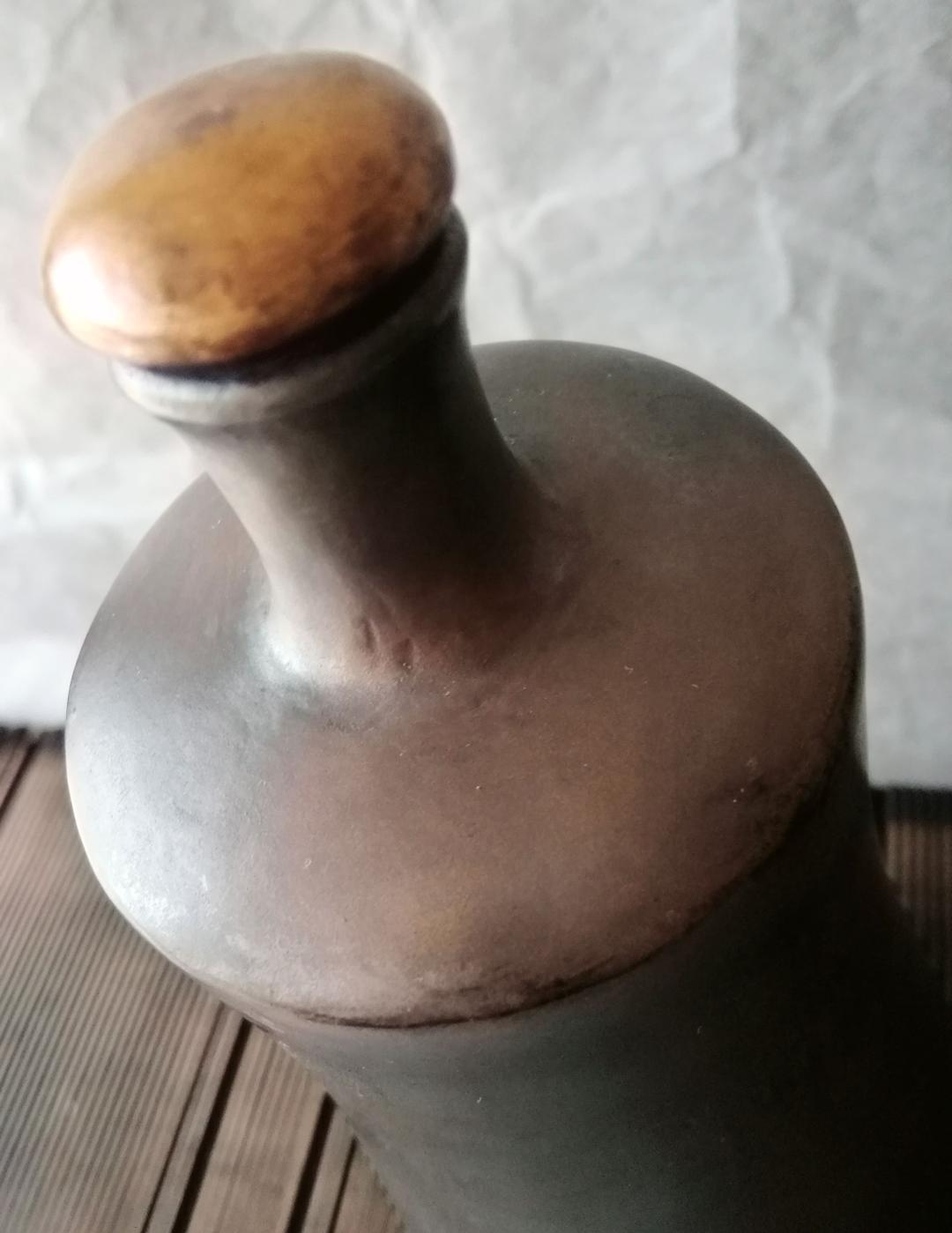 逸品　漆　木工　銀粉蒔　内朱塗り　江戸時代　水筒　徳利　花瓶和骨董　アンティーク