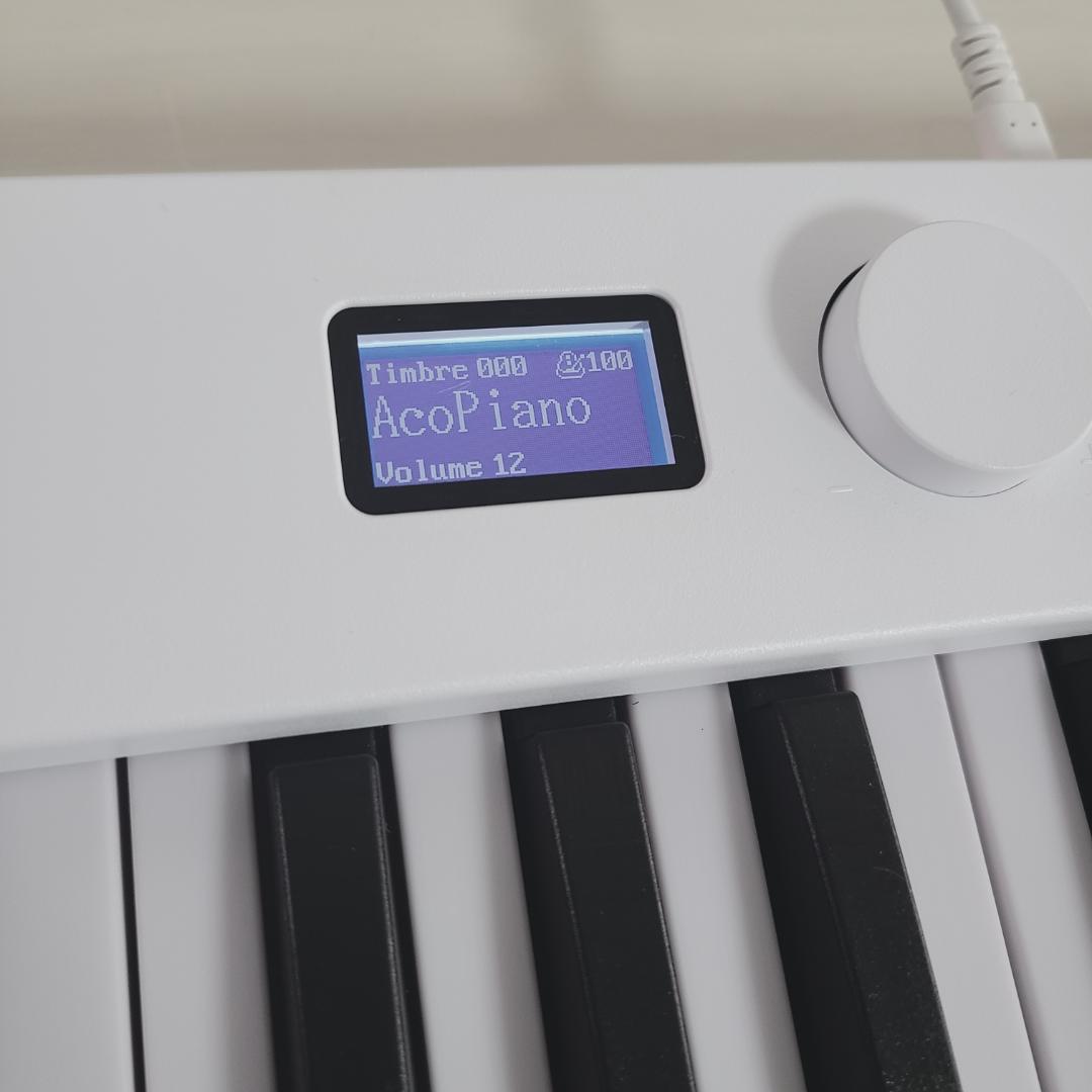 CARINA ZE0088 折りたたみ式 電子ピアノ 88鍵 ホワイト