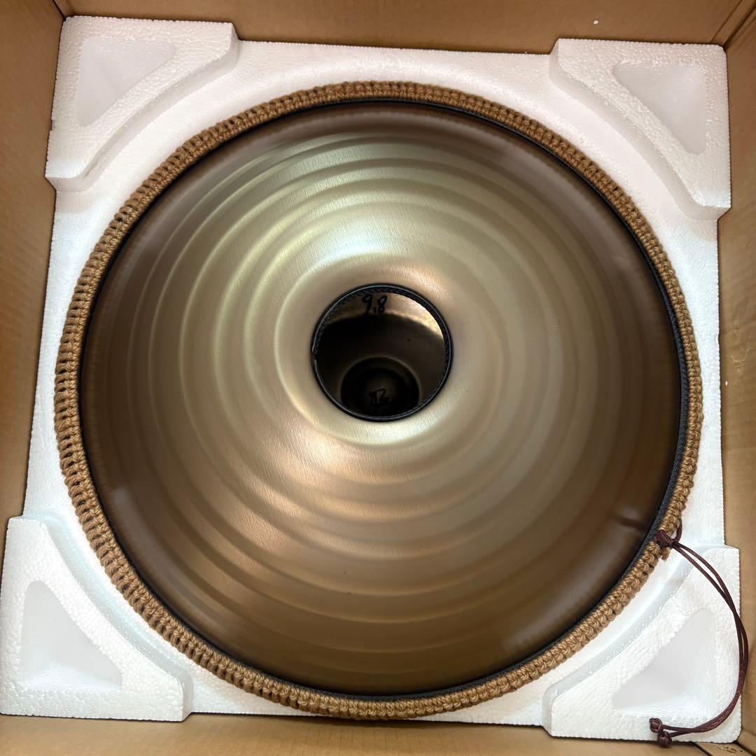 ハンドパン Dマイナー 10音 432Hz ゴールド