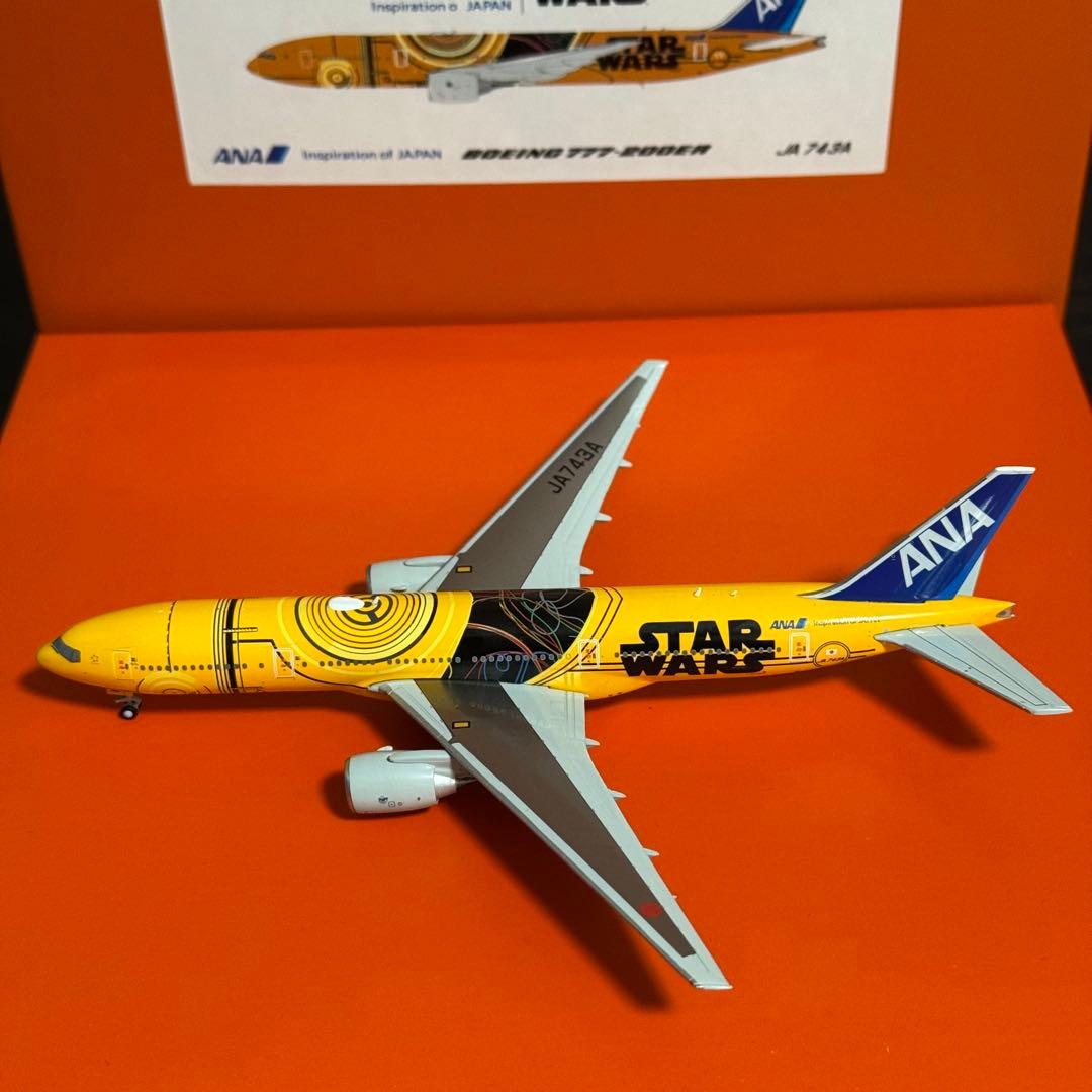 航空機・ヘリコプター JC ANA C-3PO B777-200ER JA743A 1/400