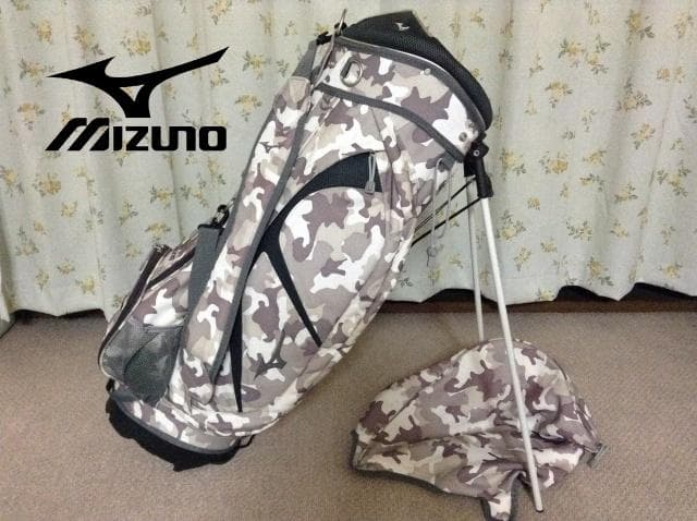 ミズノ スタンドキャディバッグ 10型 47インチ 迷彩 ゴルフ MIZUNO