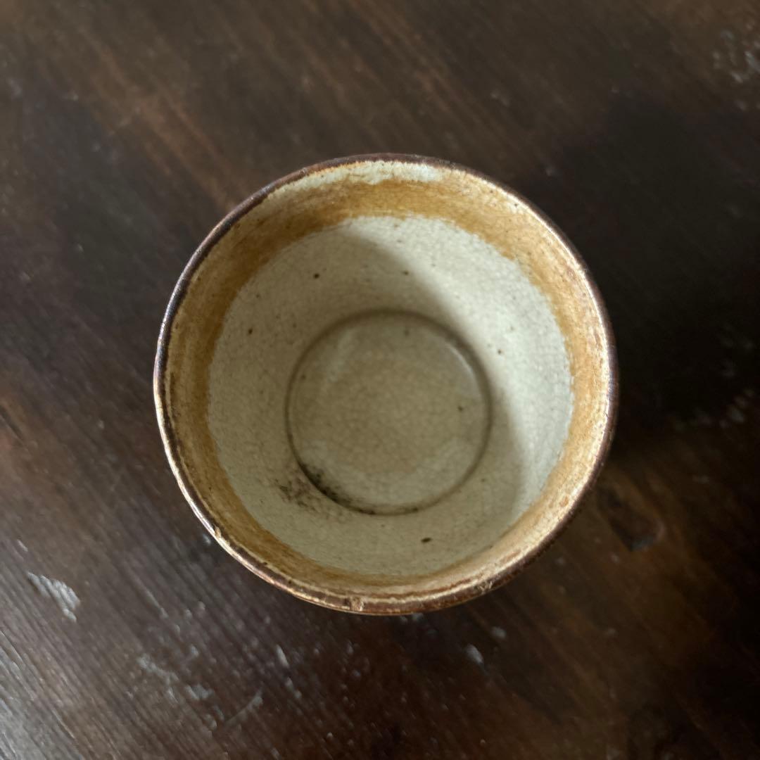 絵瀬戸猪口5点　御深井焼　猪口　美濃　酒盃　骨董　アンティーク　古道具　検:李朝
