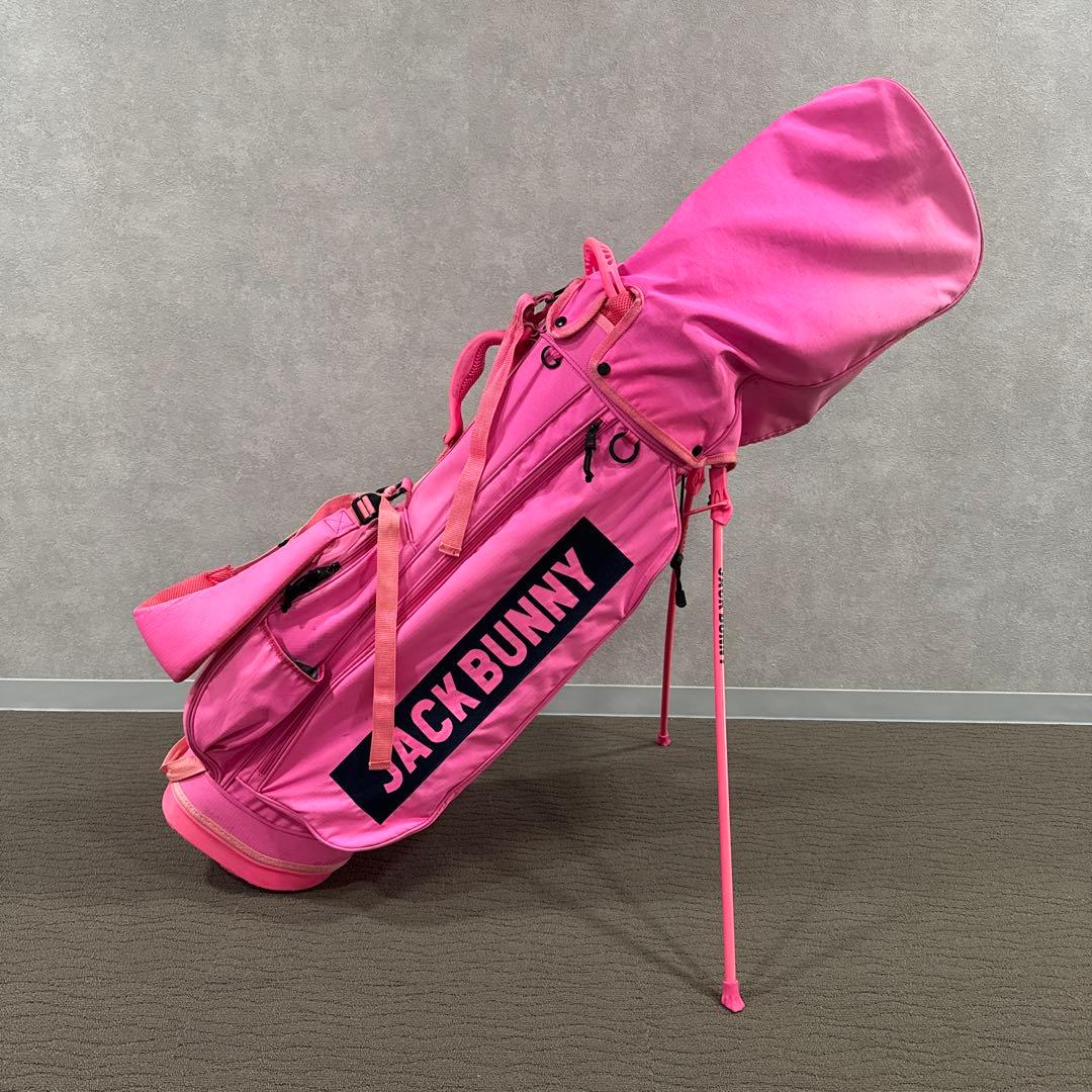 JACK BUNNY ピンク キャディバッグ　中古