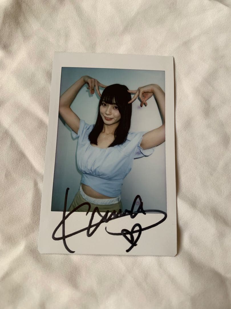 直筆サイン入り チェキ 瀬戸環奈 kanna seto ネコ耳ポーズ