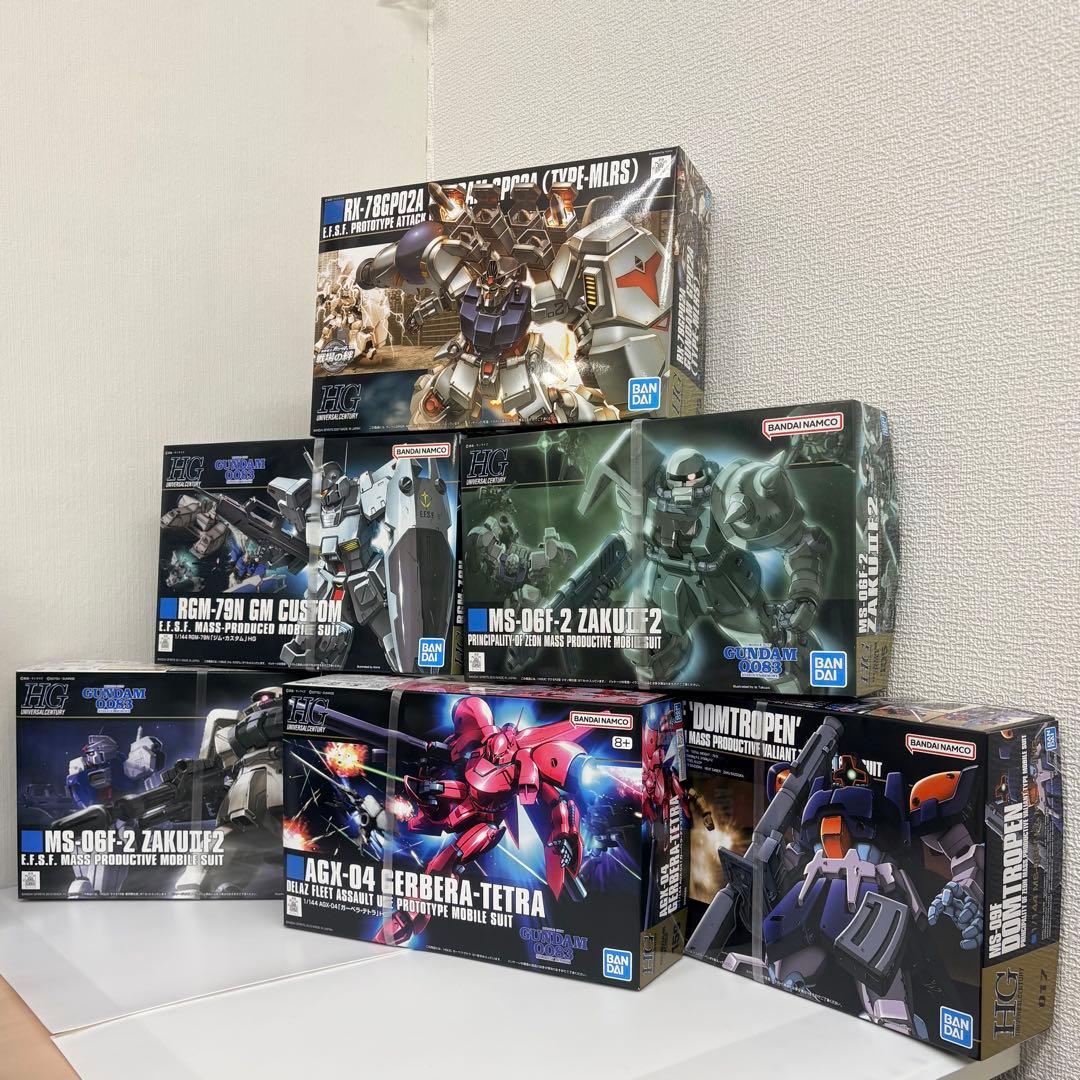 モ*ー様 HG ガンプラまとめ売り ガンダム2号機 ジム・カスタム 他