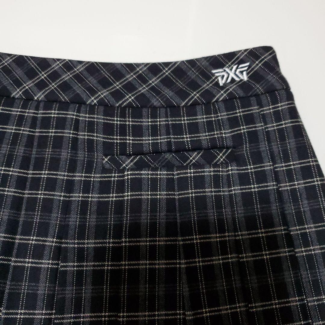 815　韓国PXG ブラック チェック プリーツスカート 新品