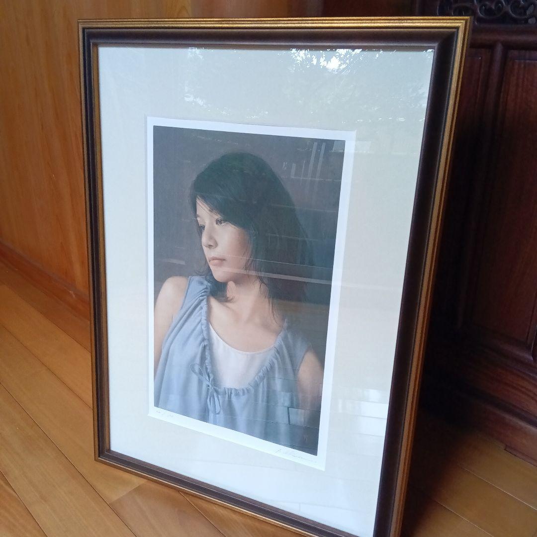 塩谷亮　リトグラフ　サイン　署名　限定100 2019年　写実絵画　写実画　風韻