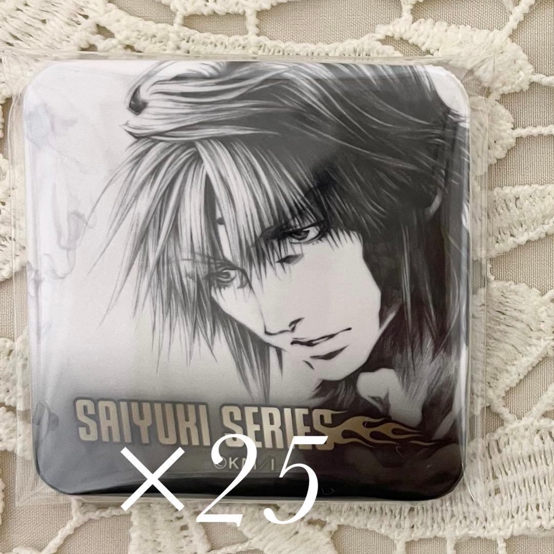 峰倉かずや 最遊記 タワレコ 三蔵 鉛筆画 スクエア缶バッジ