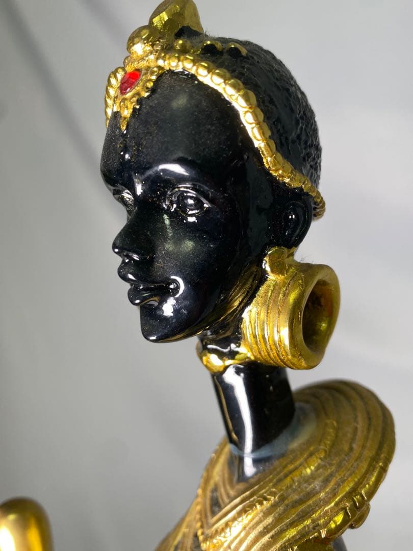 1626❣️アフリカ　民族　オブジェ　像　2体　セット