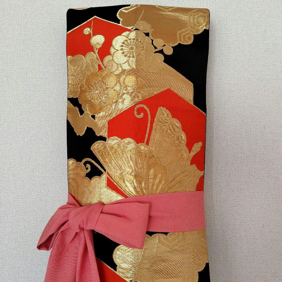 お琴カバー【蝶】着物帯 ゆたん油単ハンドメイド 和楽器 正絹 袋帯 山田流生田流