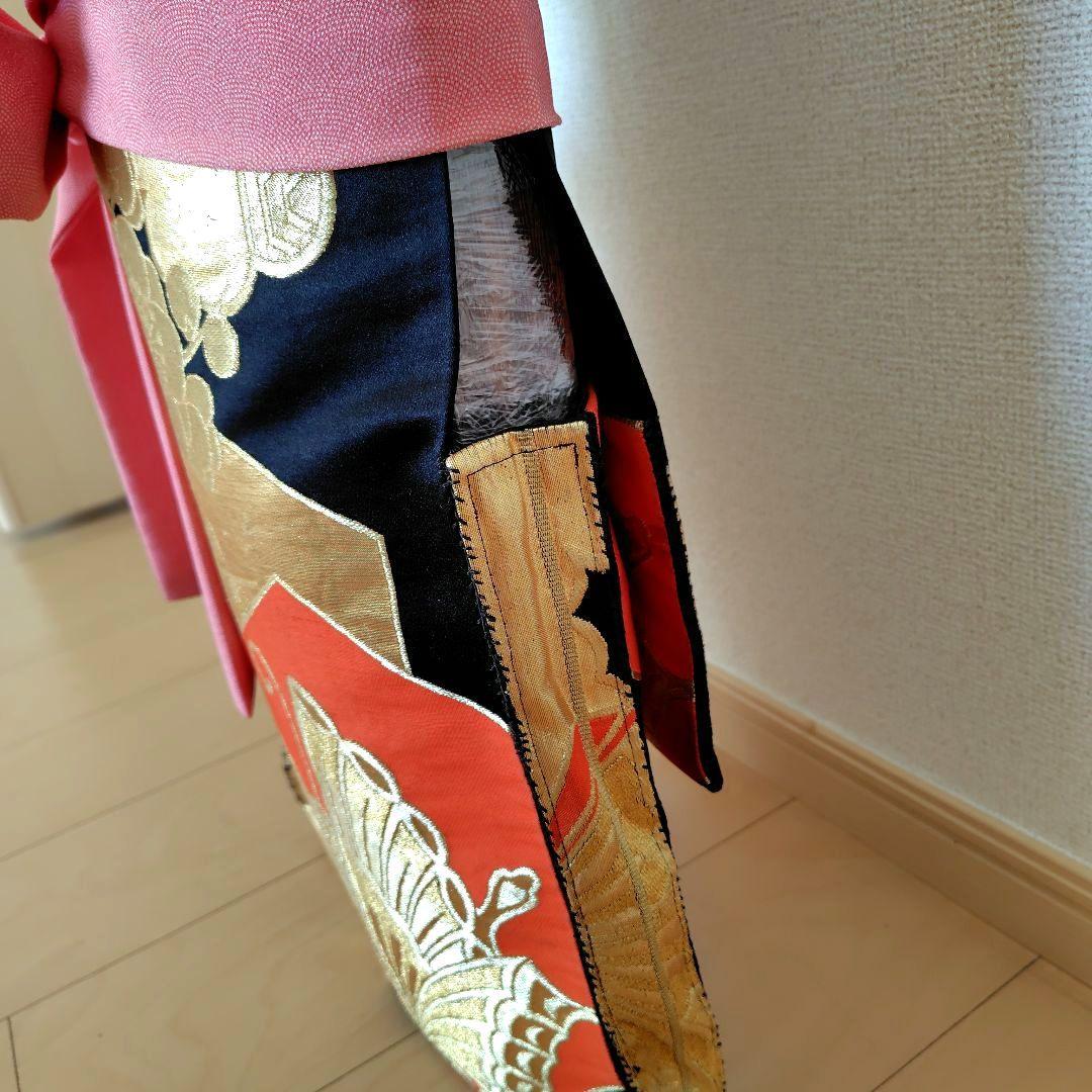 お琴カバー【蝶】着物帯 ゆたん油単ハンドメイド 和楽器 正絹 袋帯 山田流生田流