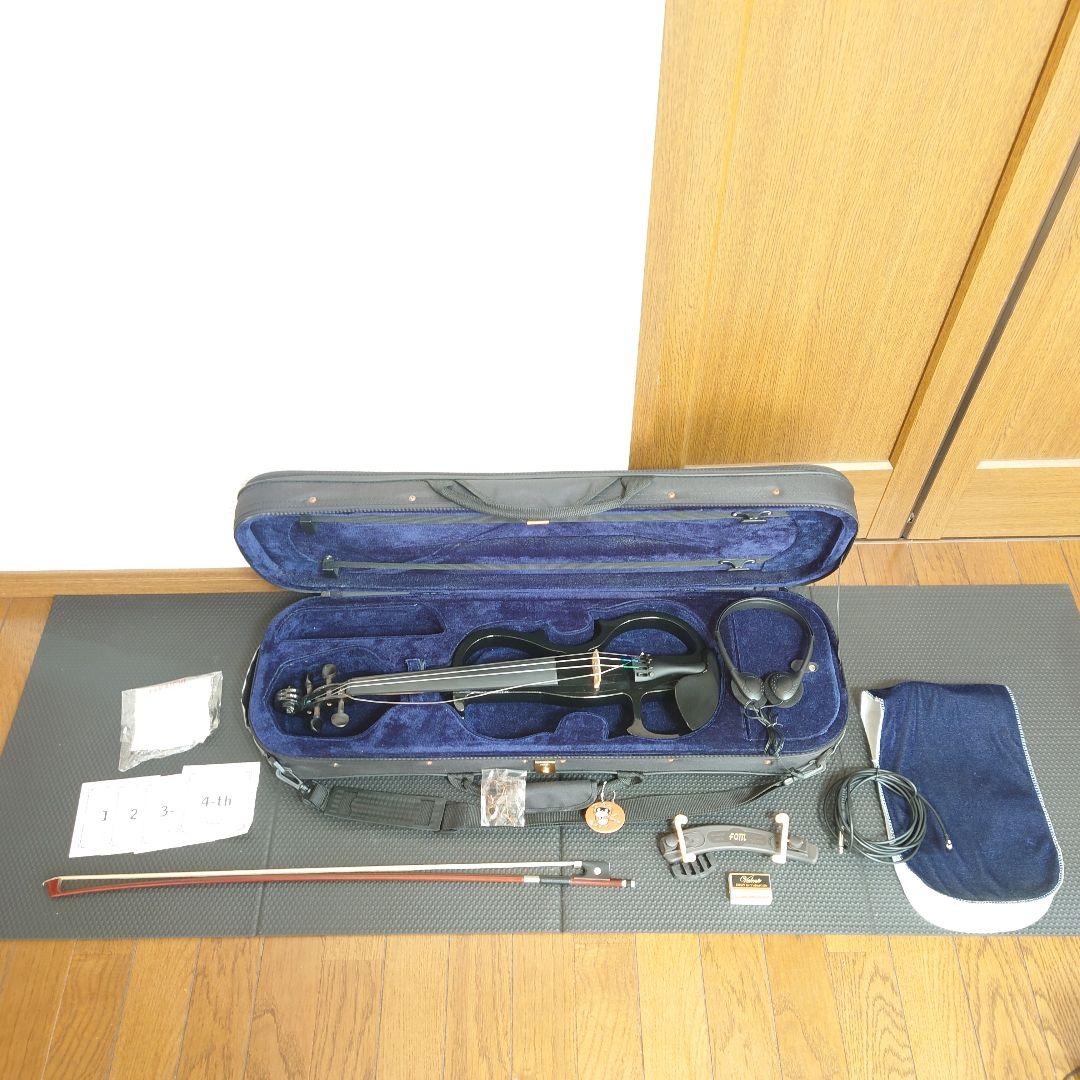 【匿名配送】 Valente EVN-27 エレキバイオリン ブラック