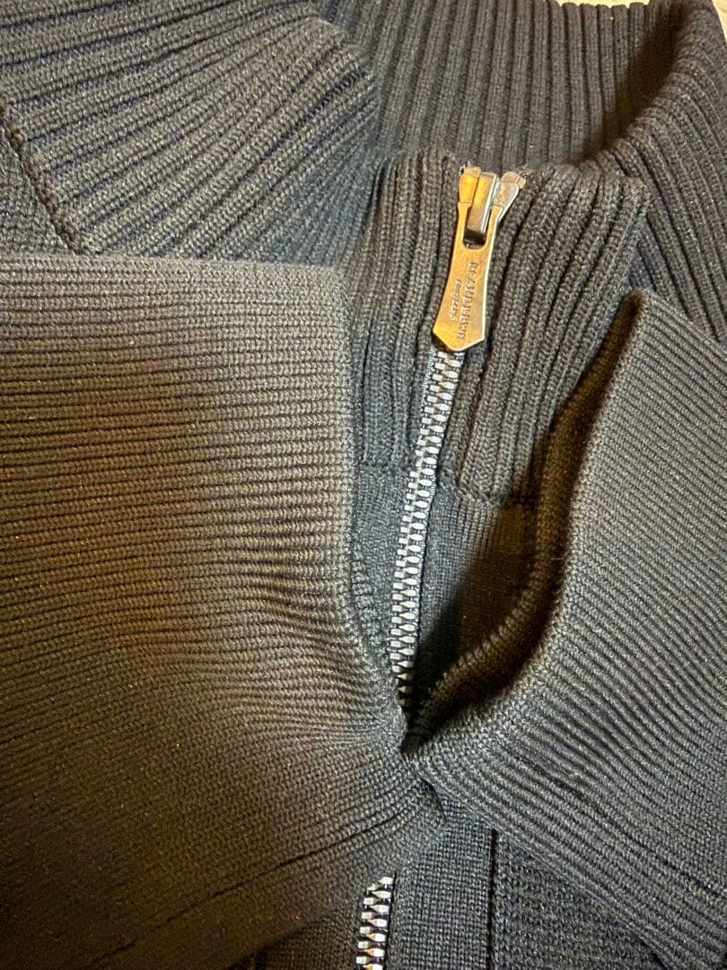 美品　セントアンドリュース　天竺裏地付きニットブルゾン