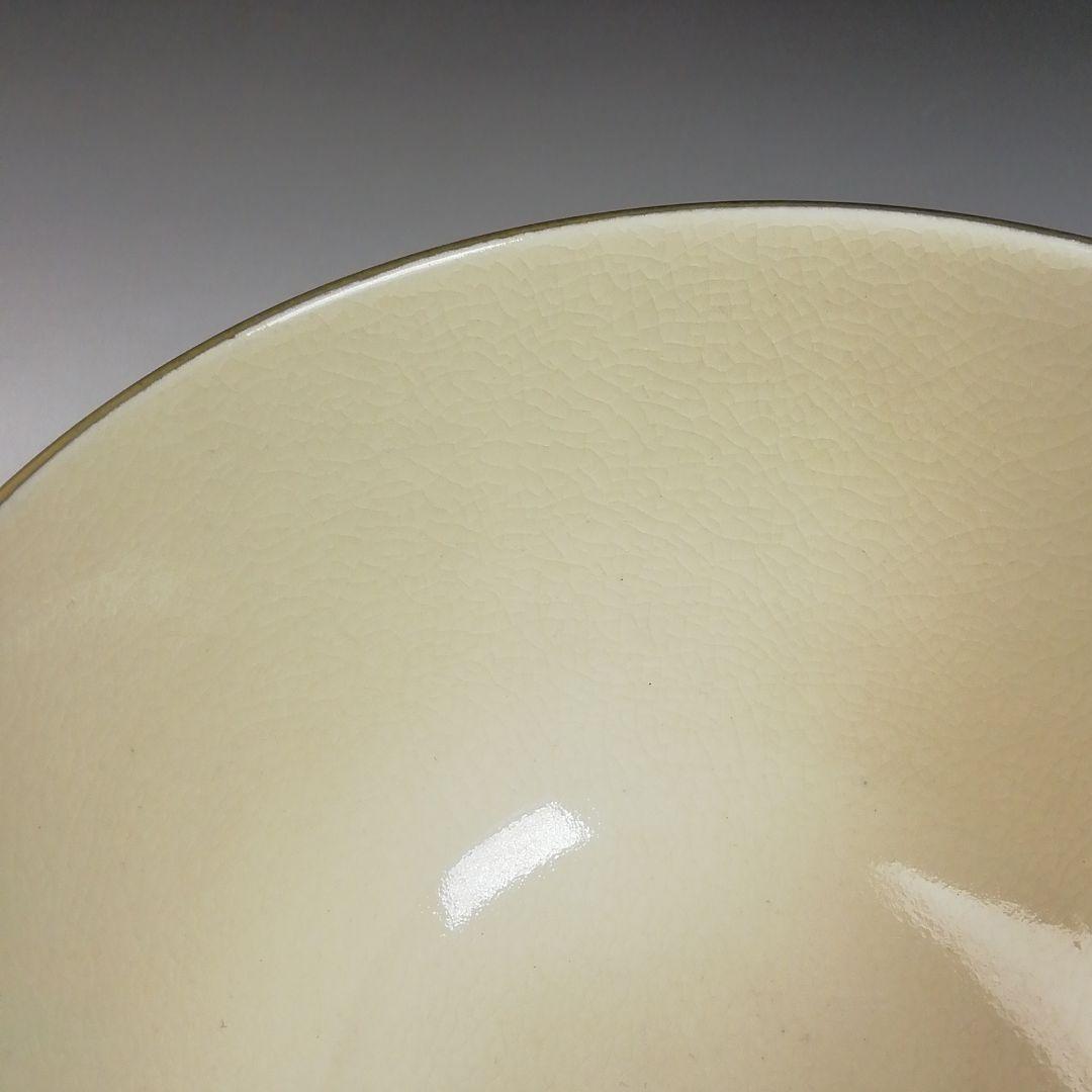 Ｗ８６　茶碗　『色絵　海辺画』『清閑寺窯　杉田祥平 造』　共箱　抹茶碗　茶道具