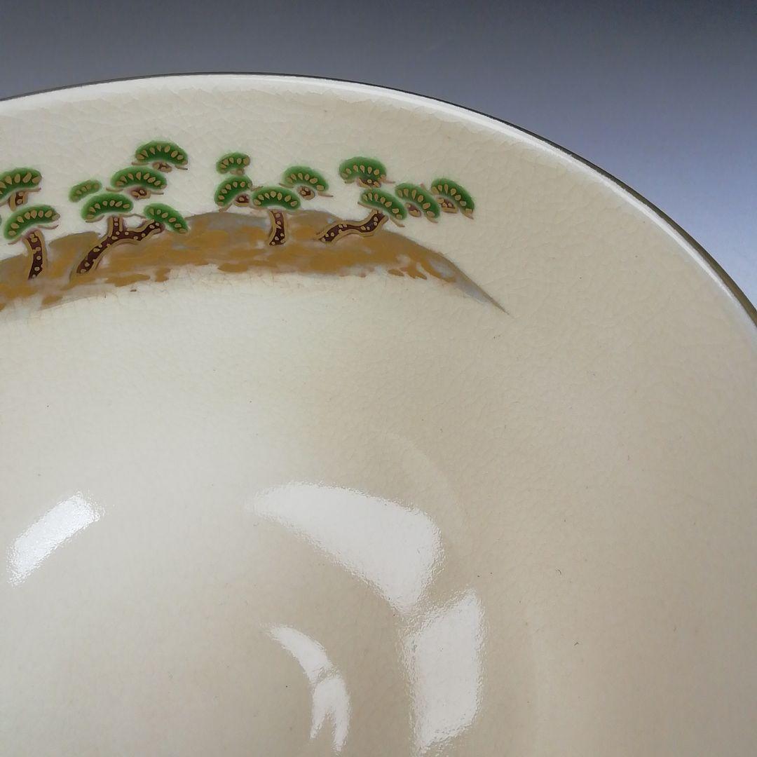 Ｗ８６　茶碗　『色絵　海辺画』『清閑寺窯　杉田祥平 造』　共箱　抹茶碗　茶道具