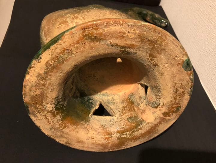 中国骨董　漢時代　香炉　水鳥形埴輪　須恵器