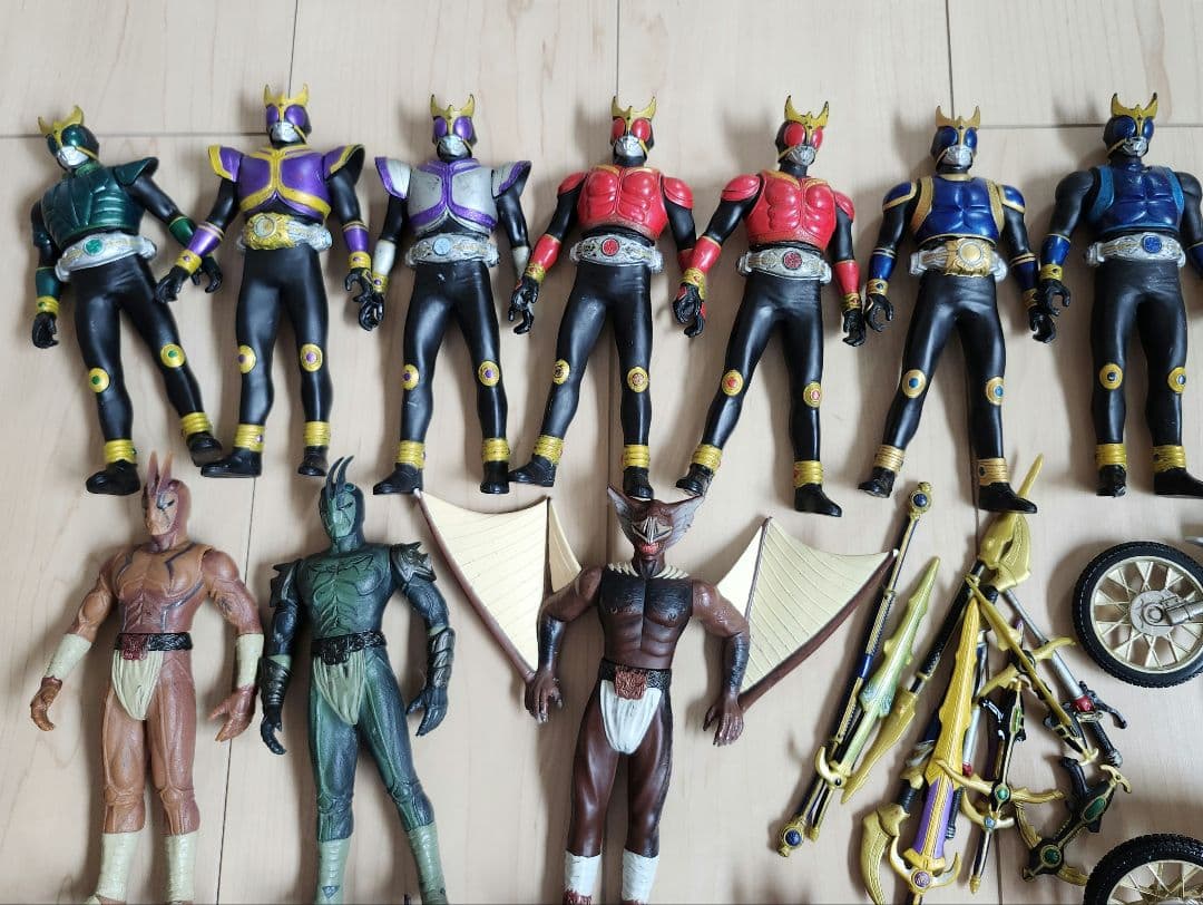 仮面ライダー ソフビ フィギュアまとめてセット バイク付き