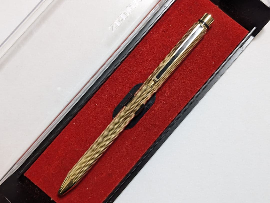 ZEBRA　シャーボ　金張り　18k-AGM　廃盤シャープペンシル　多機能ペン